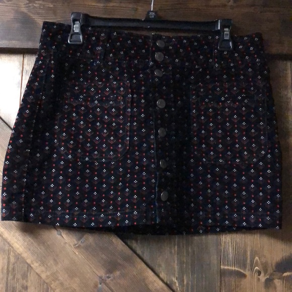 FREE PEOPLE Joanie Printed Cord Skirt - Picture 7 of 10